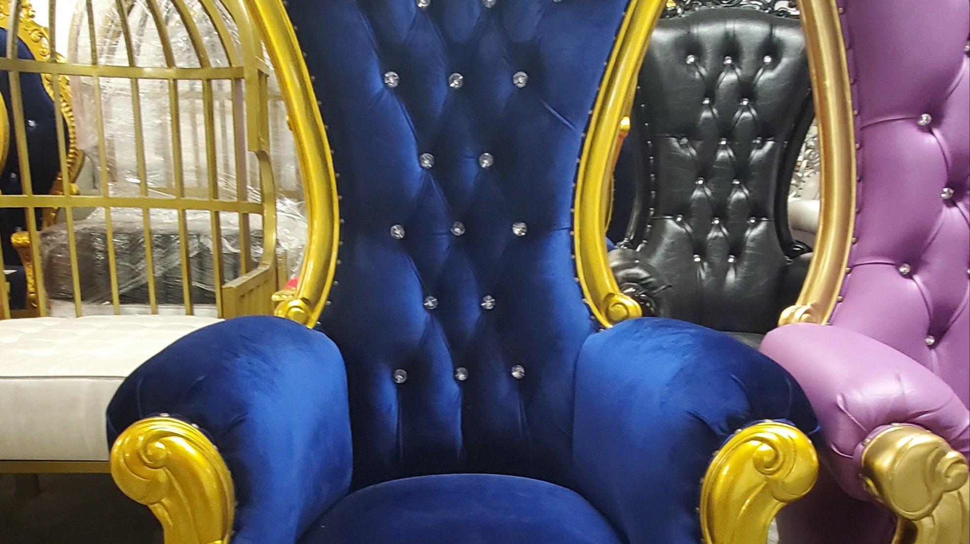 NEW CONTAINER OF GORGEOUS THRONES PLUS NEW CHAIRS FOR SALE!!!!!!