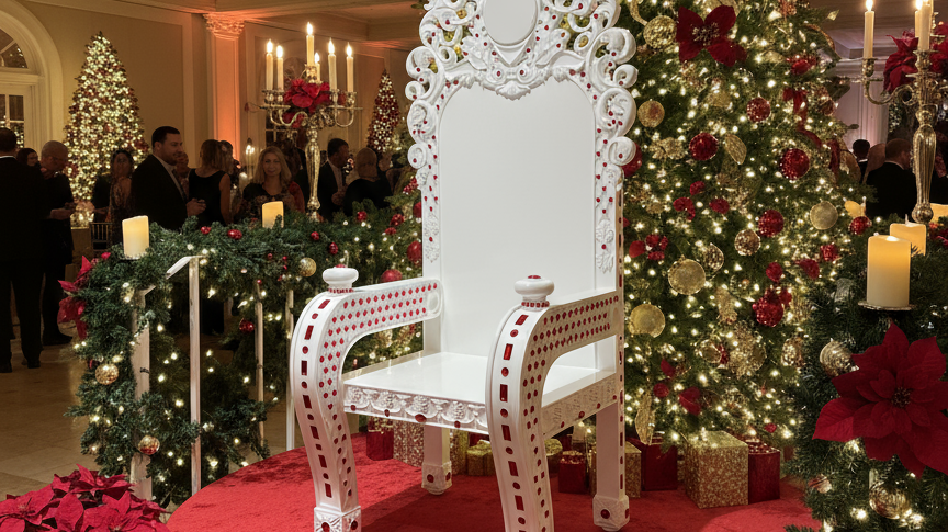 Christmas Weddings: Eye-Catching Thrones for Your Big Day