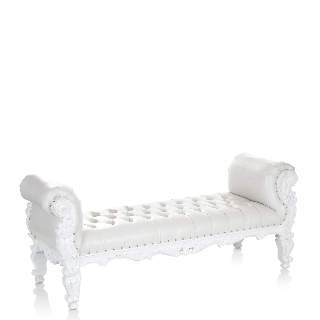 "Stefania" Royal Party Bench - White / White
