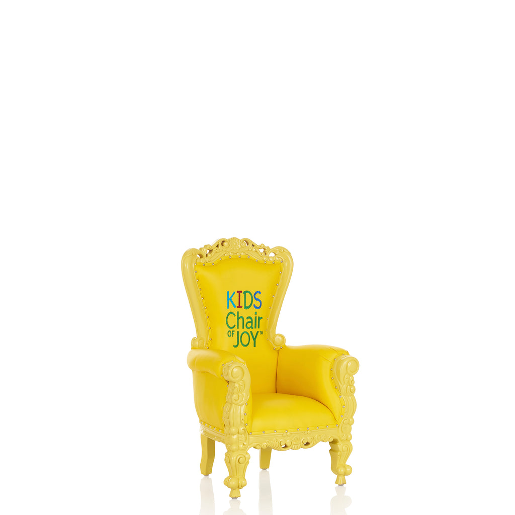 "Mini Tiffany Kids Chair Of Joy" Edition Throne Chair - Yellow / Yellow