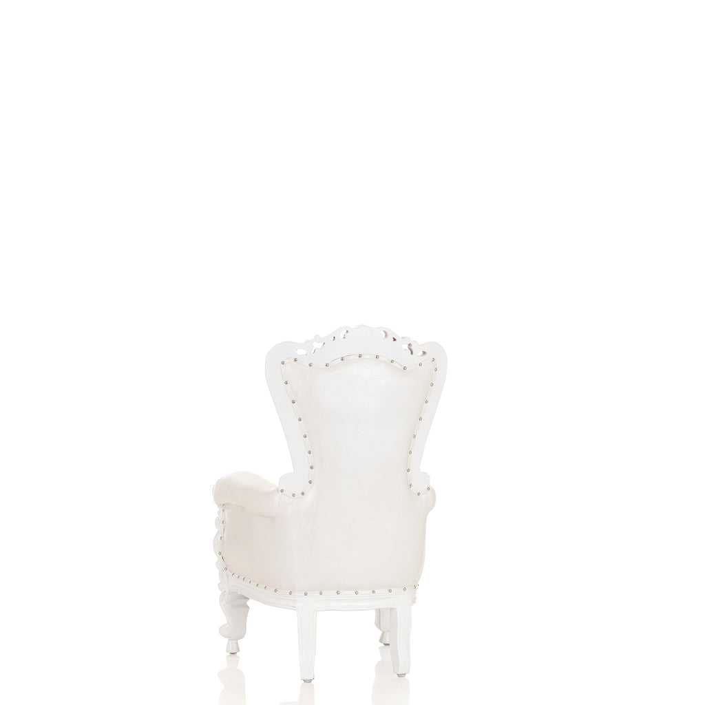 "Mini Tiffany Kids Chair Of Joy" Edition Throne Chair - White / White
