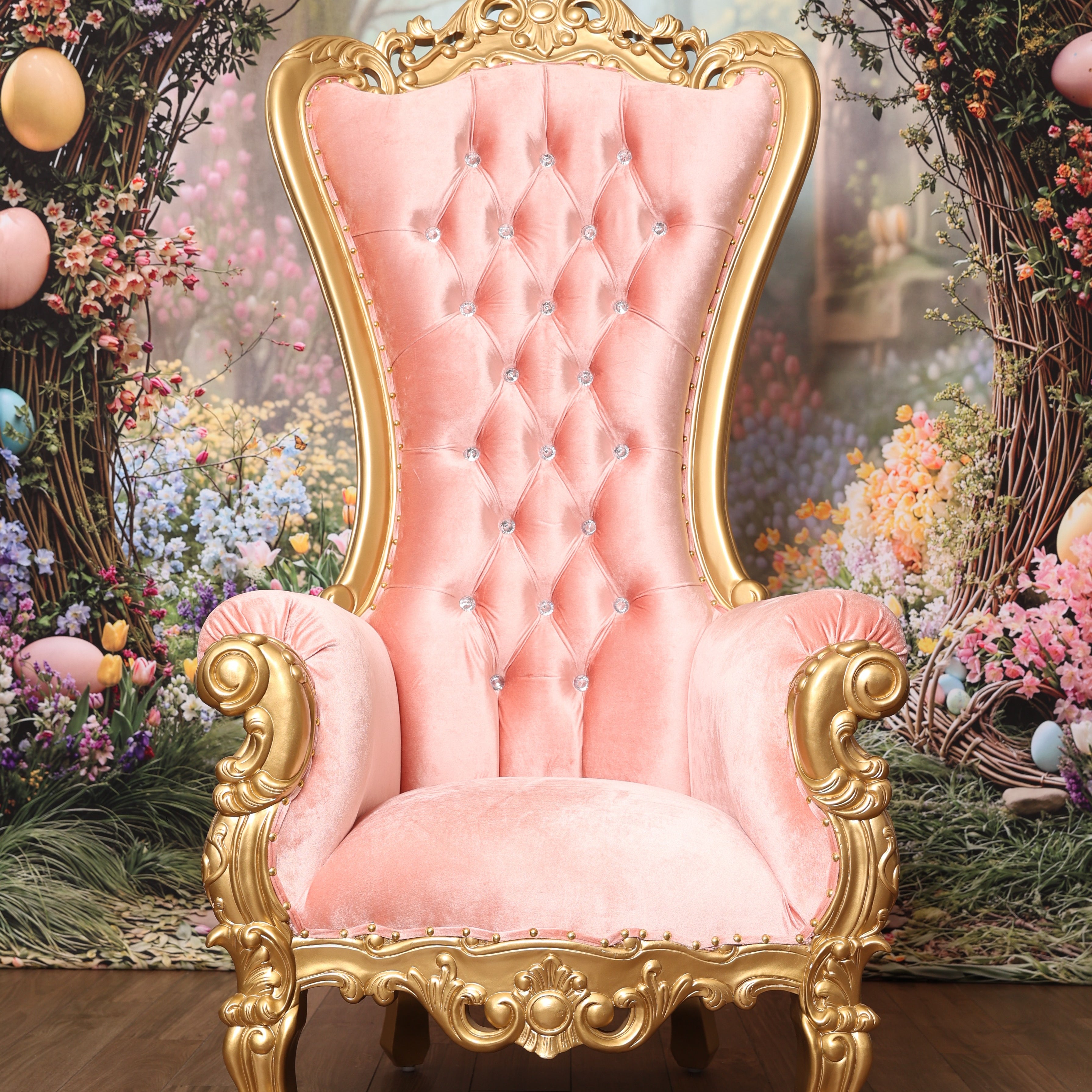 Chloe Throne Chair - Velvet