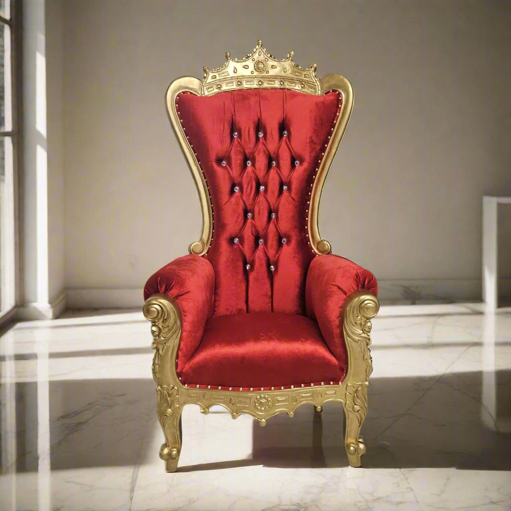 Crown Top Tiffany Throne Chair