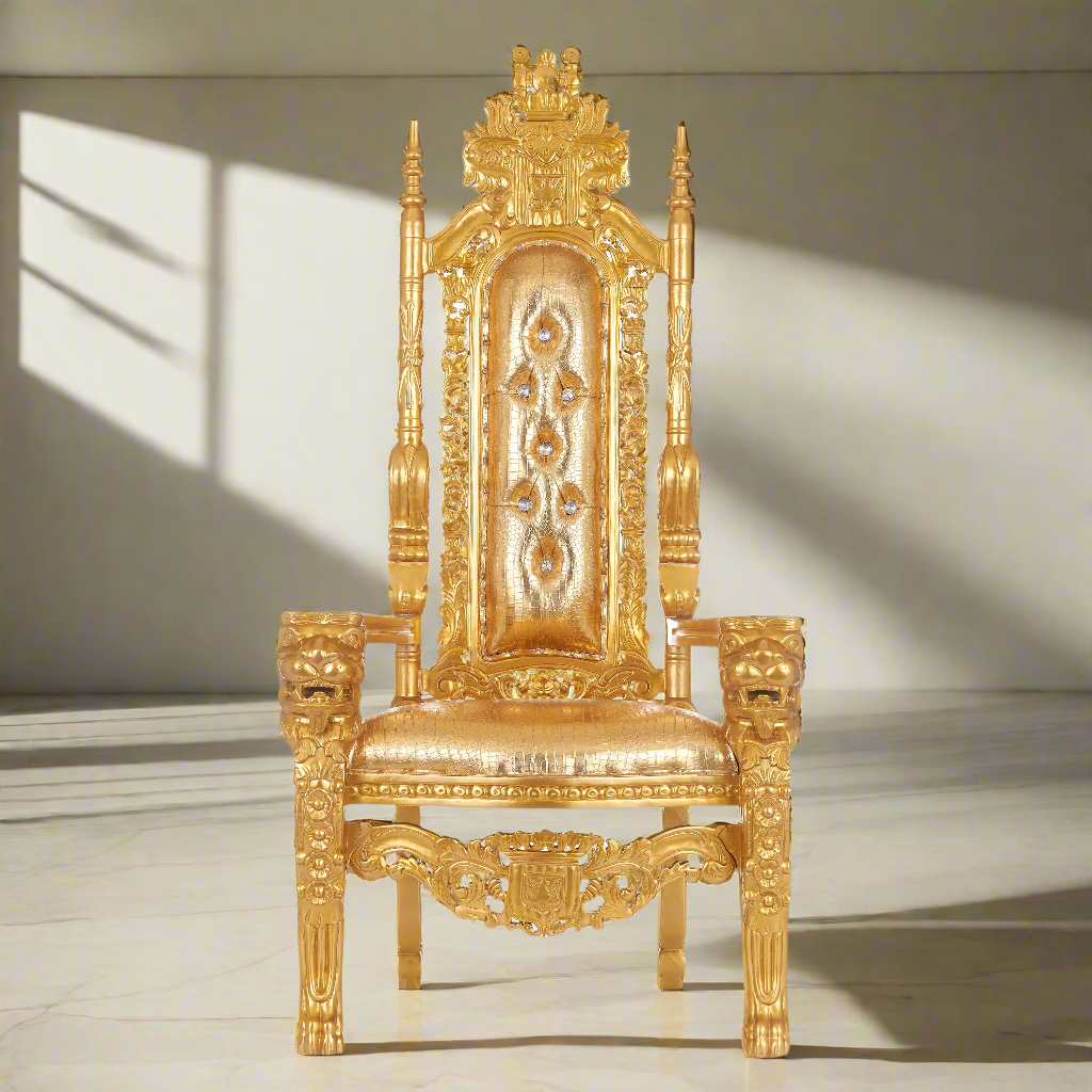King David Lion Throne Chair - Vinyl