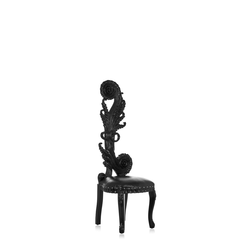 "Sapphire" Royal Accent Chair - Black / Black
