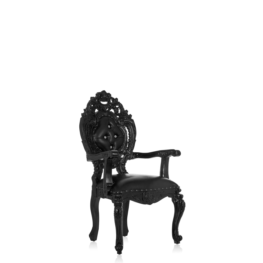"Ophelia" Dining Chair - Black / Black