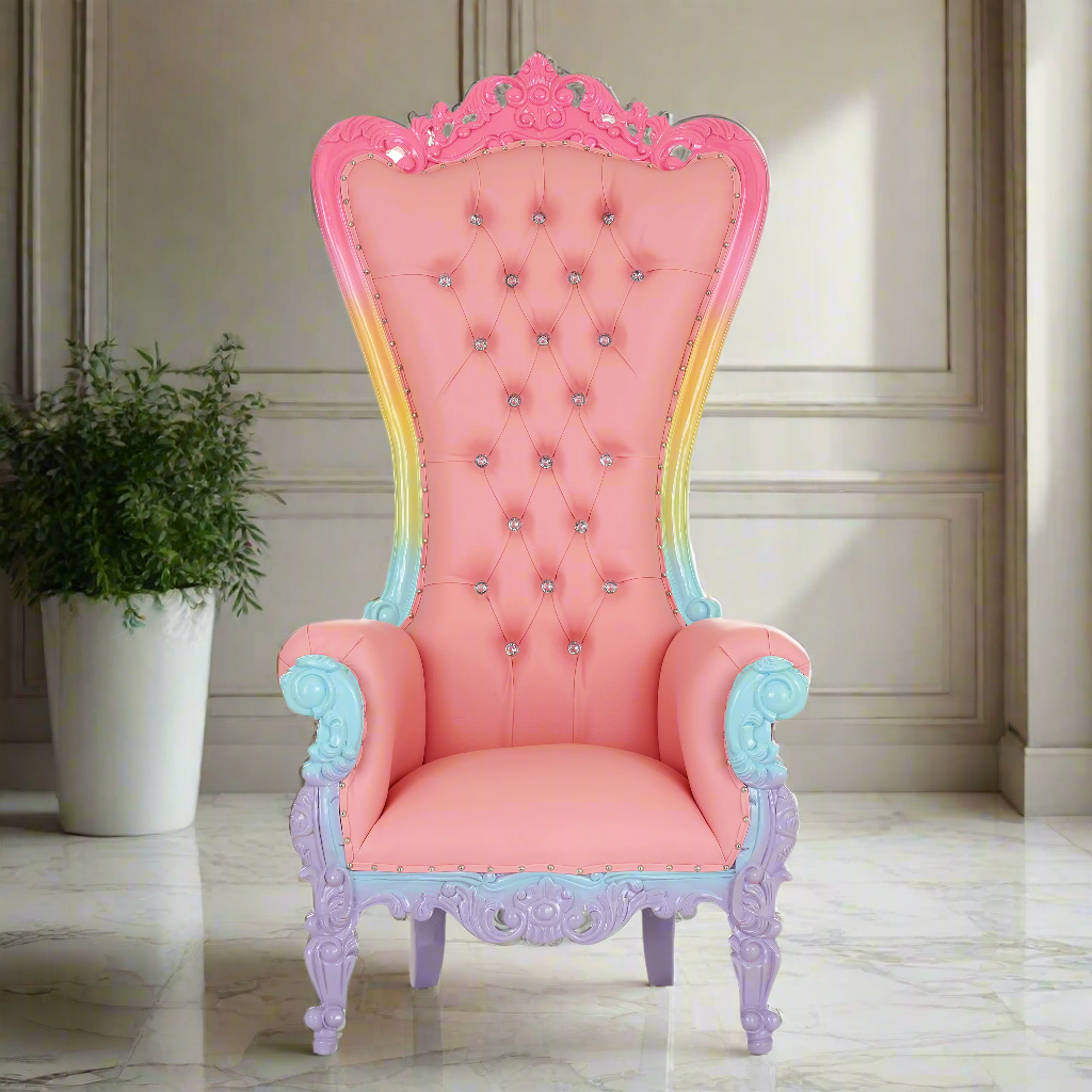 Chloe Throne Chair - Vinyl
