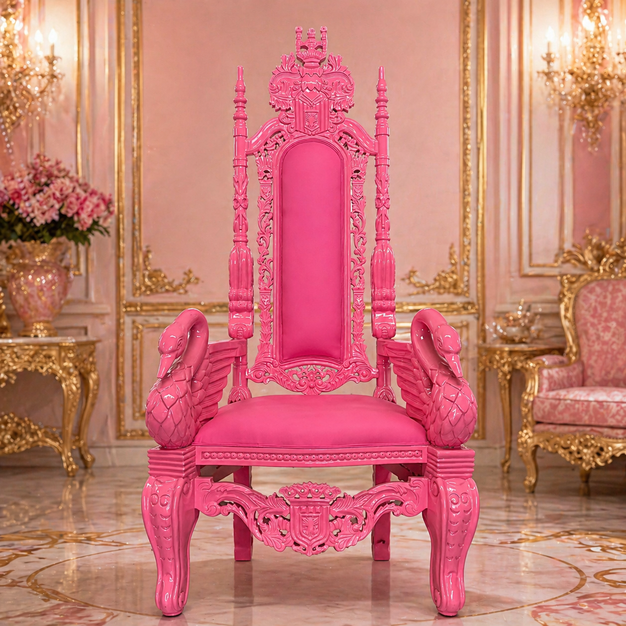 Swan Throne Chair