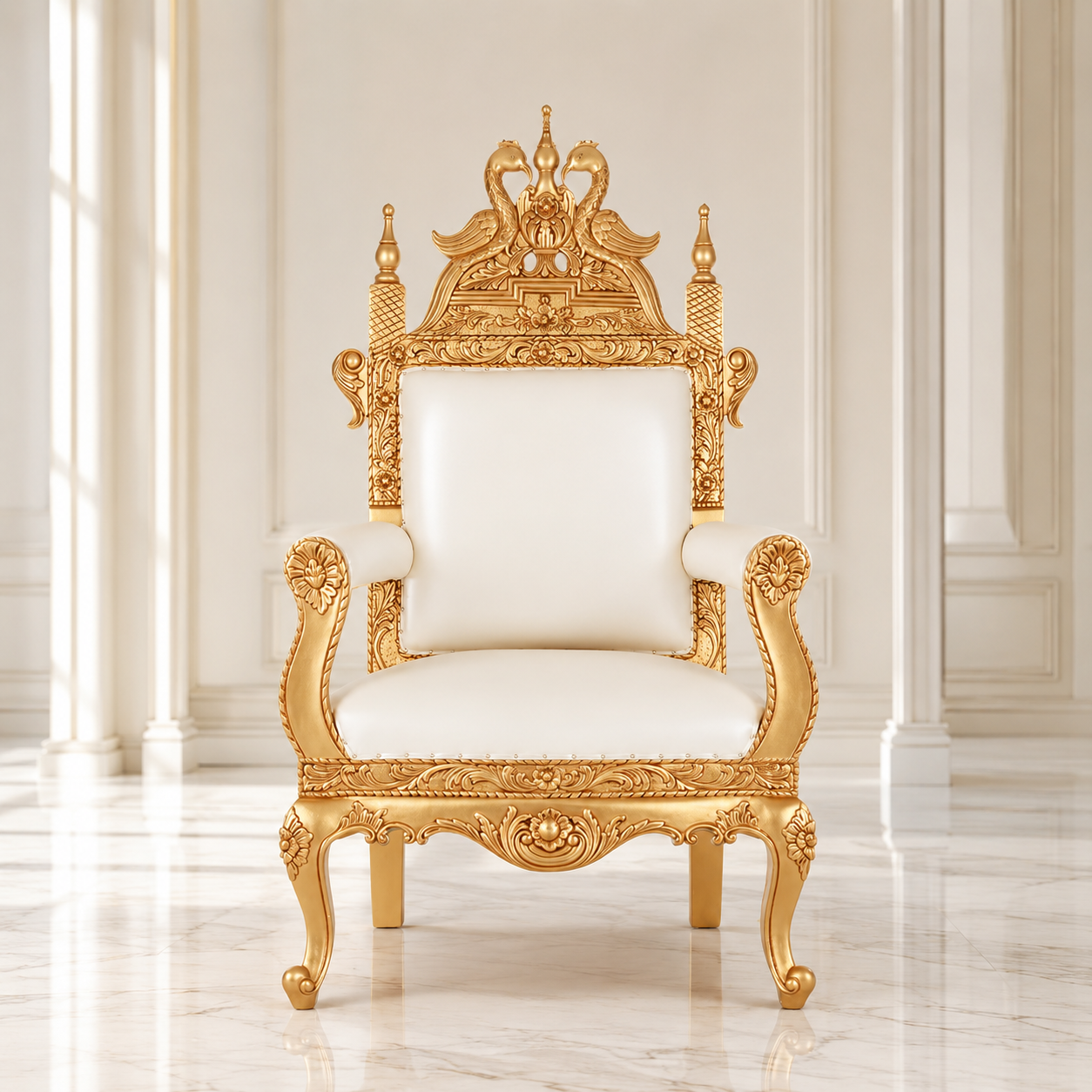 Silla de trono medieval