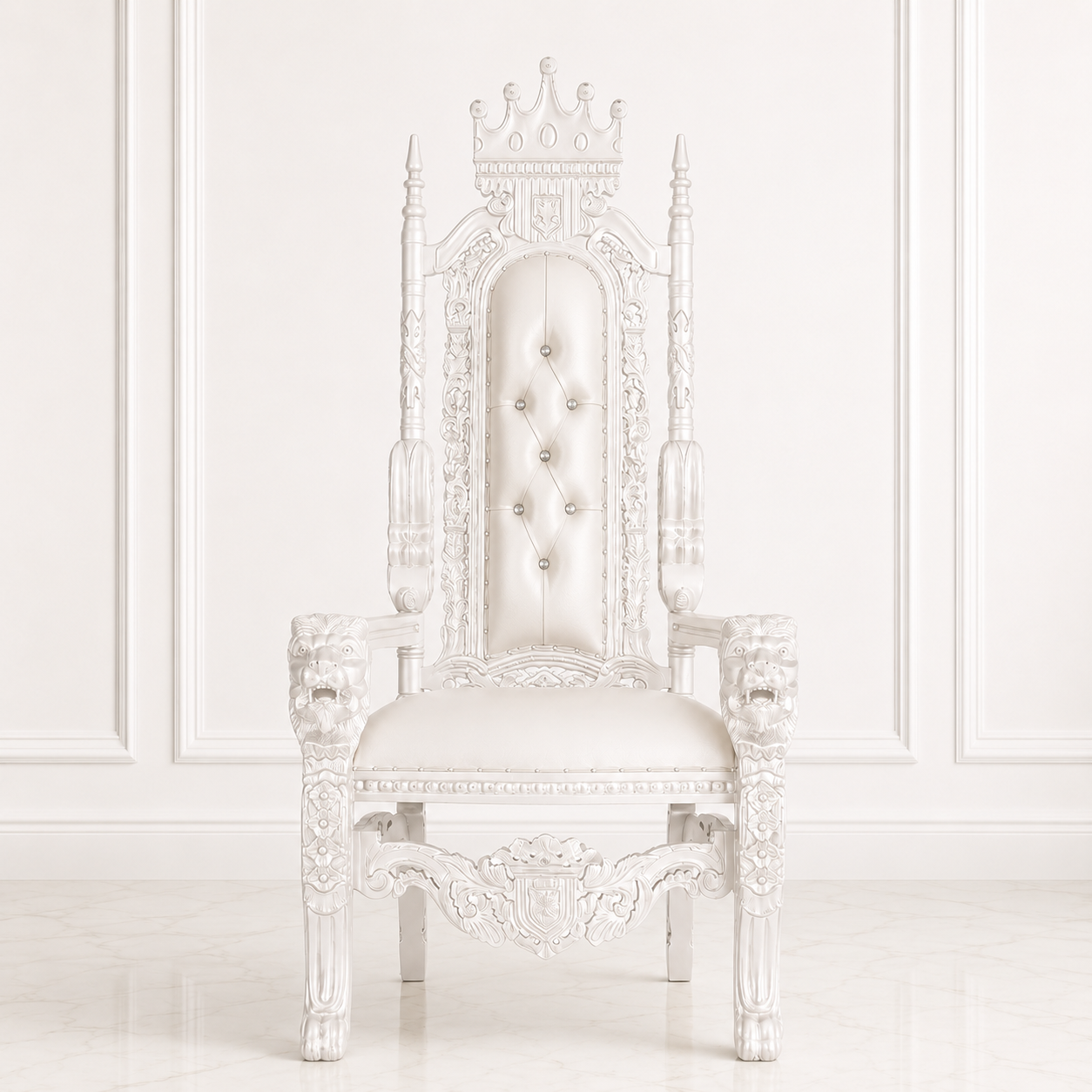 King David Crown Throne Chair - Vinyl