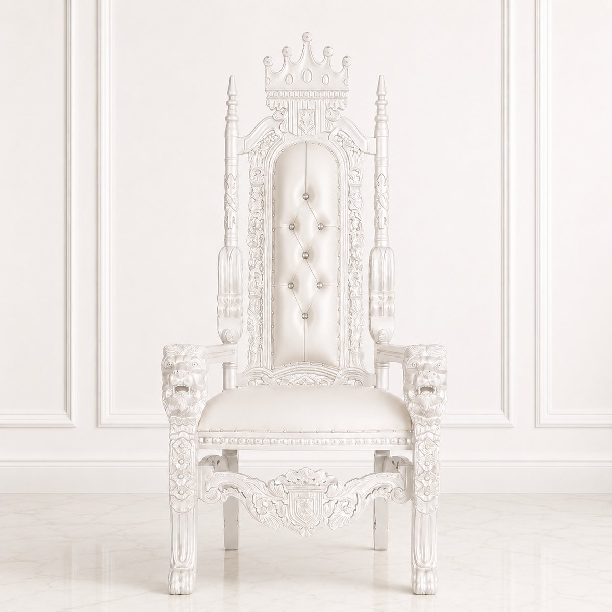 King David Crown Throne Chair - Vinyl