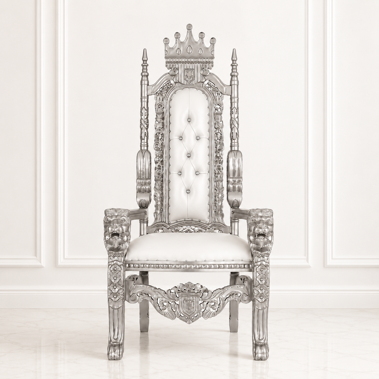 King David Crown Throne Chair - Vinyl