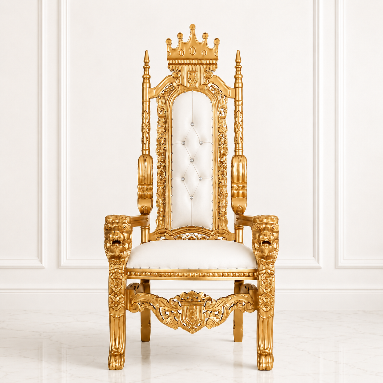 King David Crown Throne Chair - Vinyl