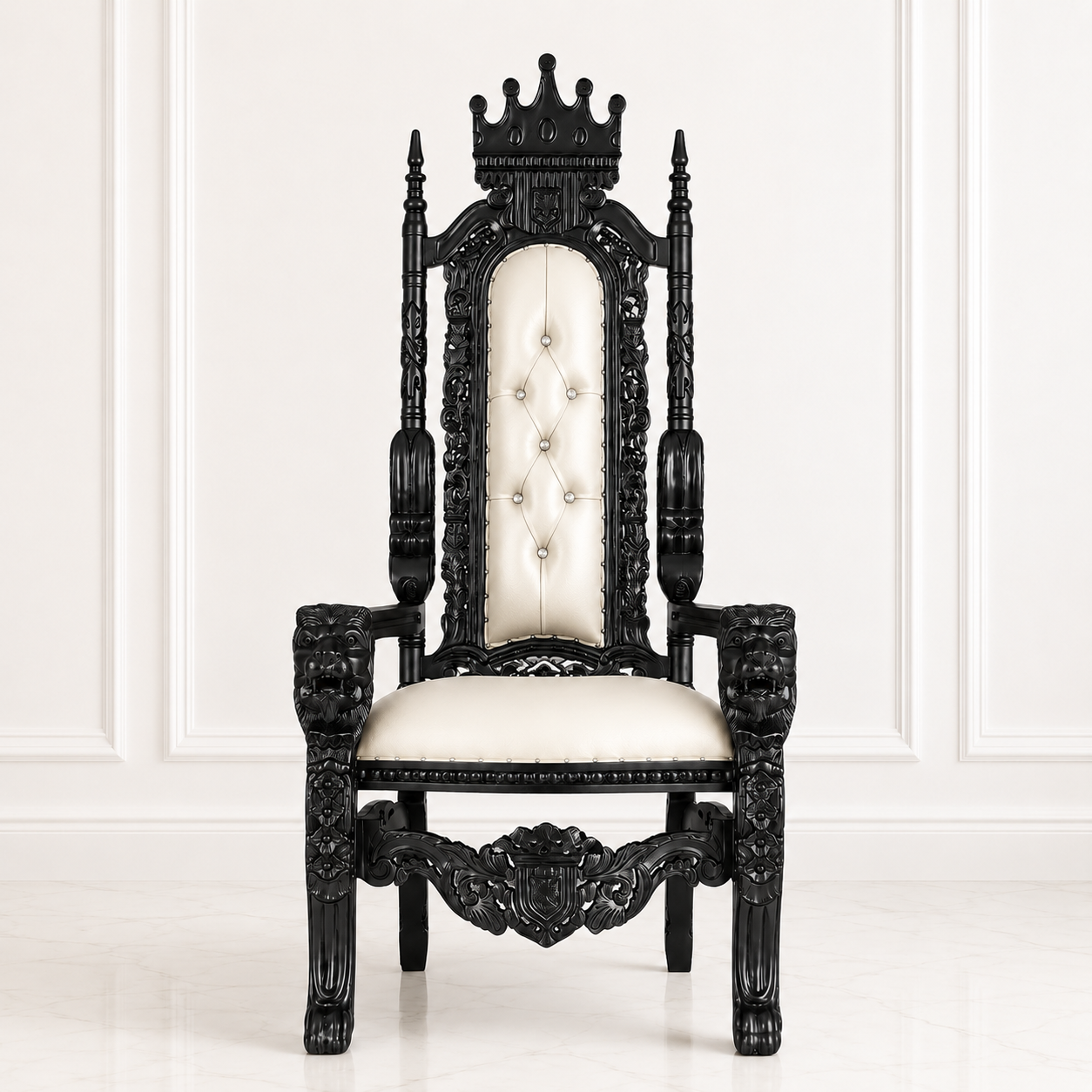King David Crown Throne Chair - Vinyl