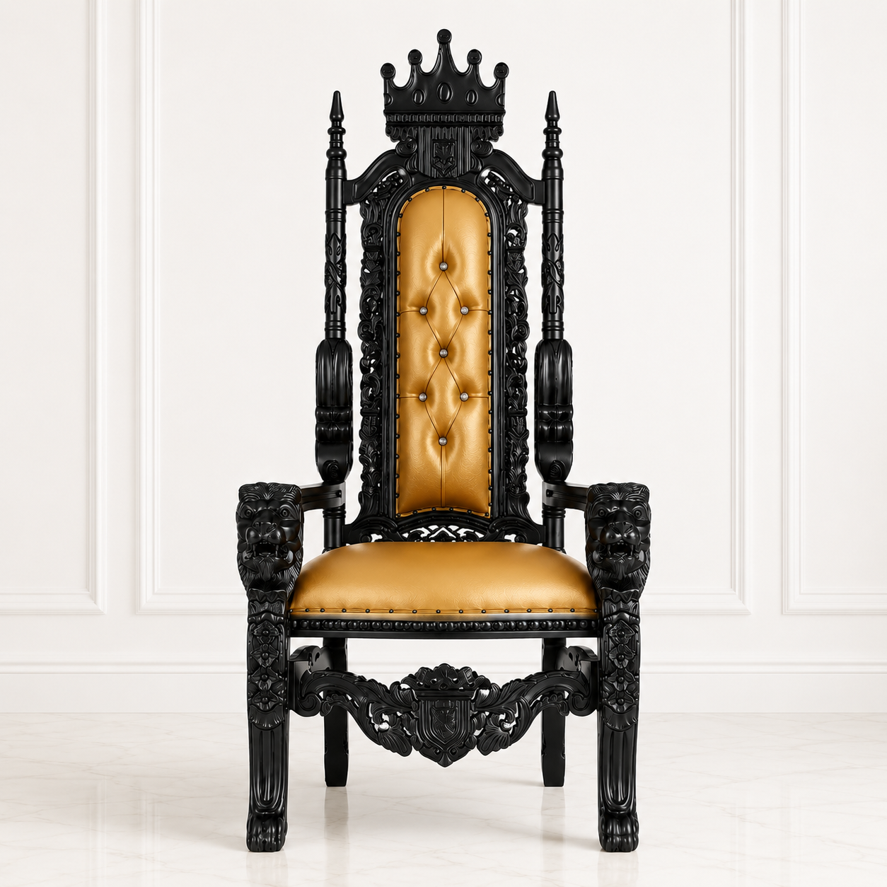 King David Crown Throne Chair - Vinyl