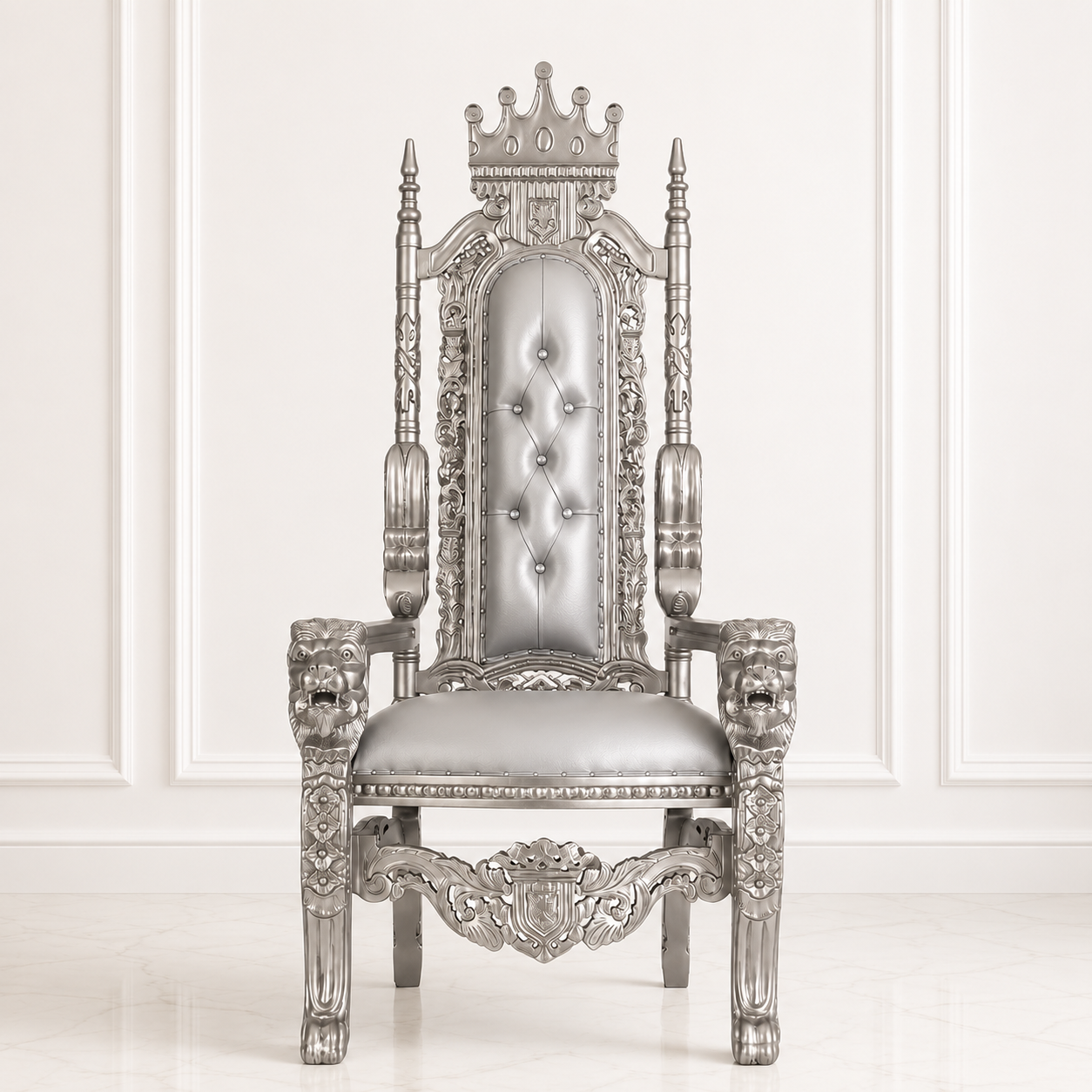 King David Crown Throne Chair - Vinyl