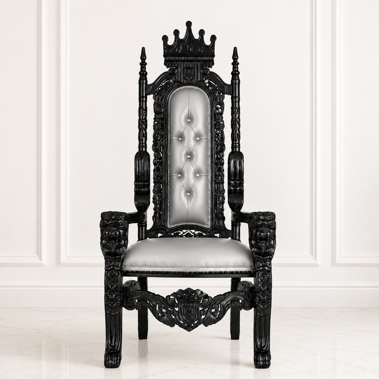 King David Crown Throne Chair - Vinyl