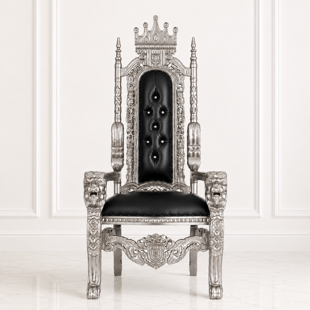 King David Crown Throne Chair - Vinyl