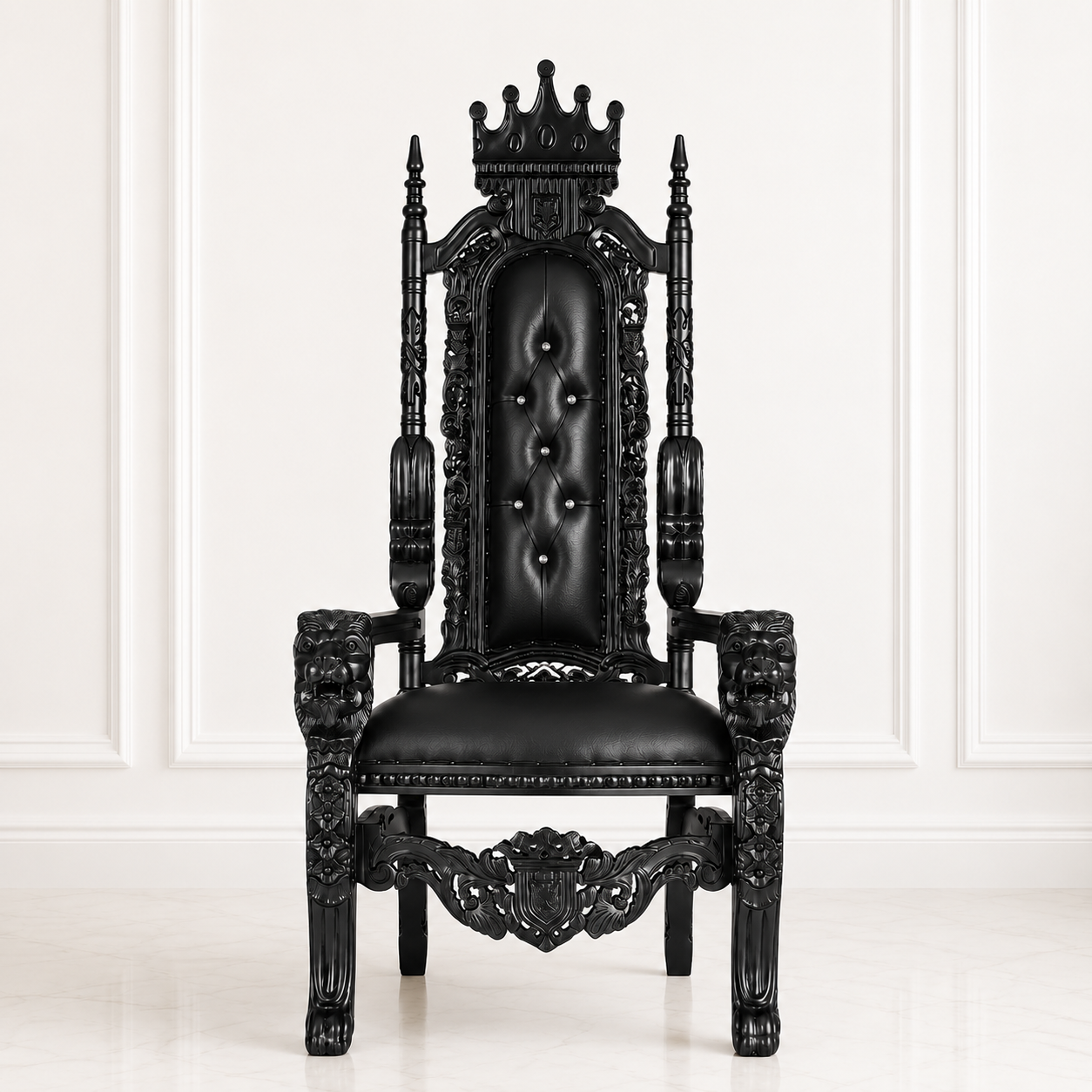 King David Crown Throne Chair - Vinyl