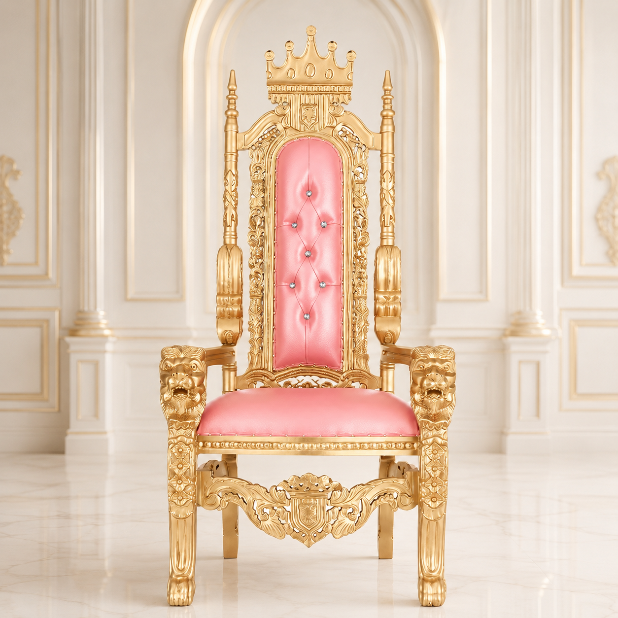 King David Crown Throne Chair - Vinyl