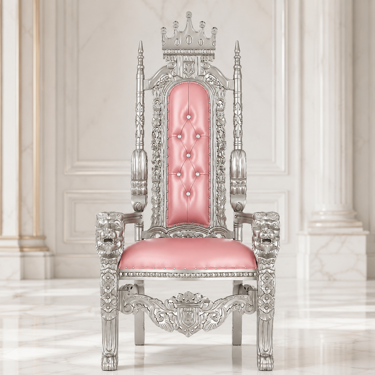 King David Crown Throne Chair - Vinyl