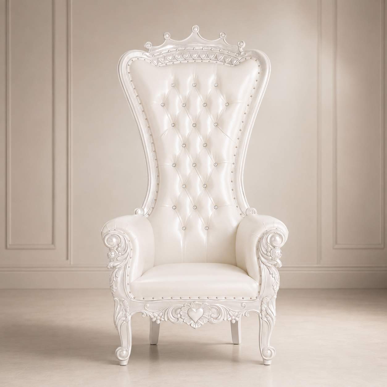 Crown Top Tiffany Throne Chair