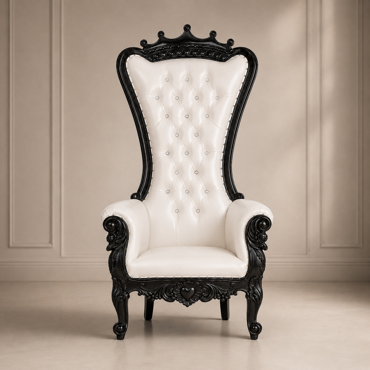 Crown Top Tiffany Throne Chair