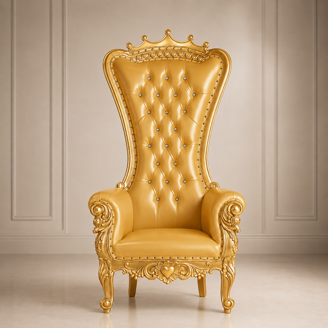 Crown Top Tiffany Throne Chair