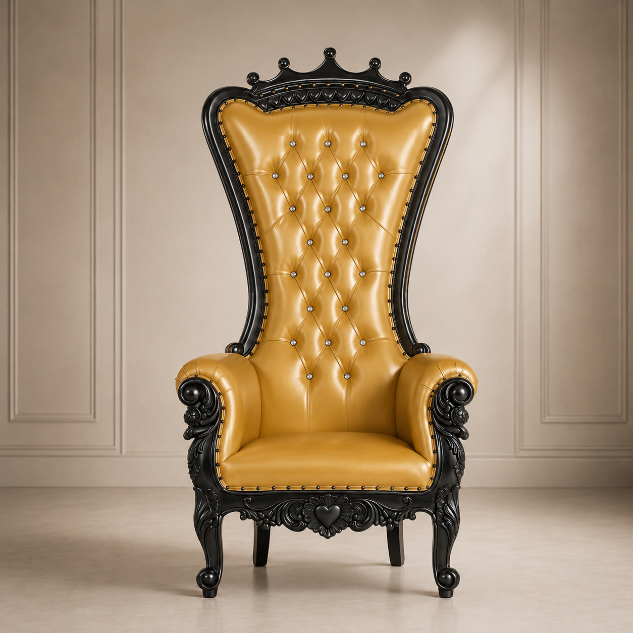 Crown Top Tiffany Throne Chair