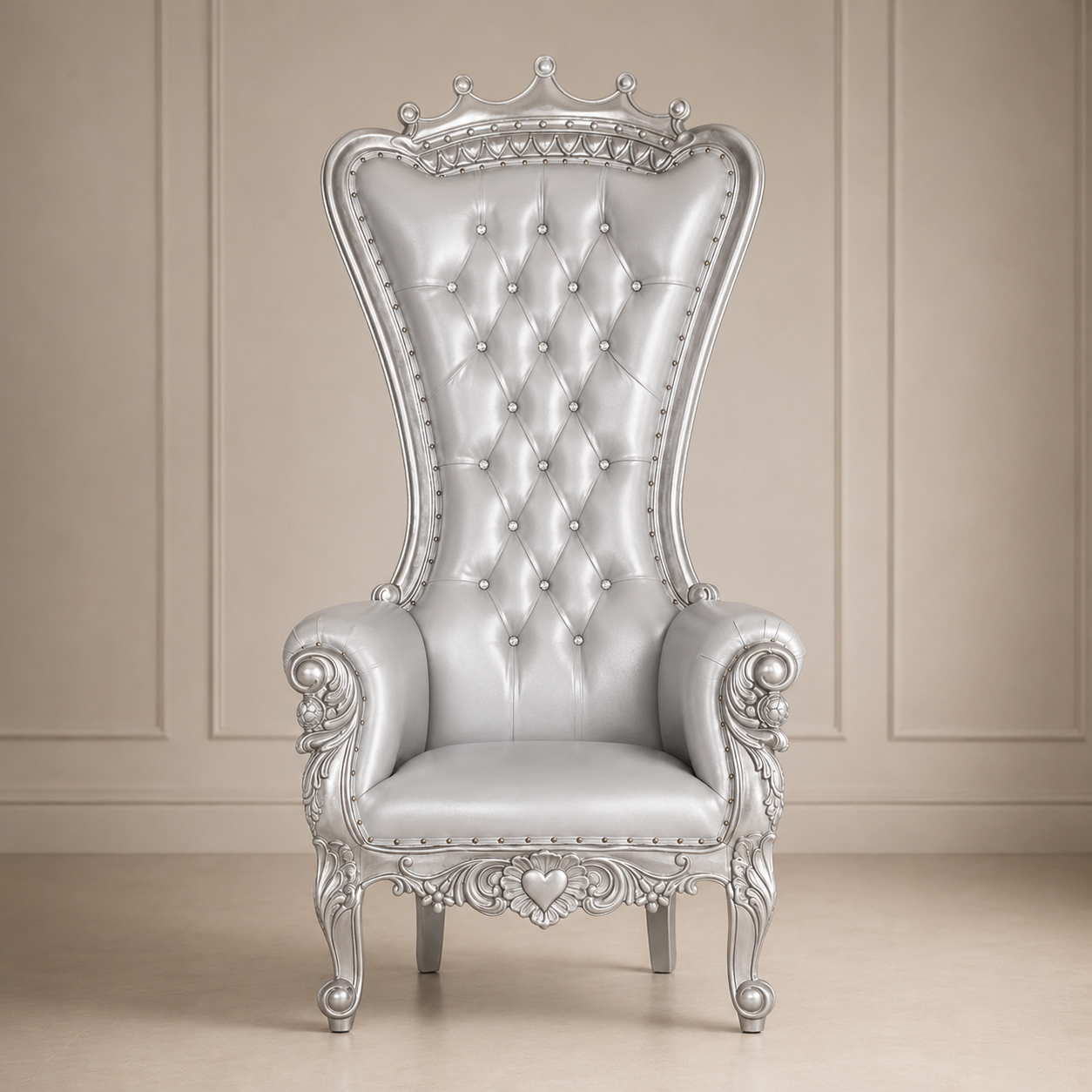 Crown Top Tiffany Throne Chair