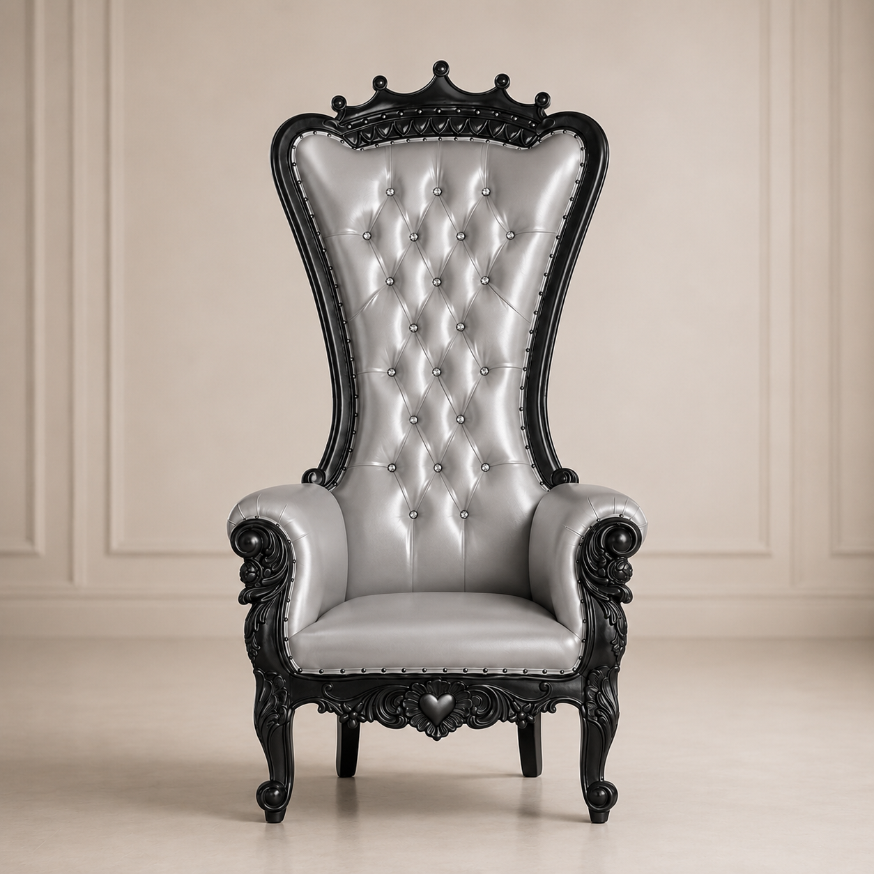 Crown Top Tiffany Throne Chair
