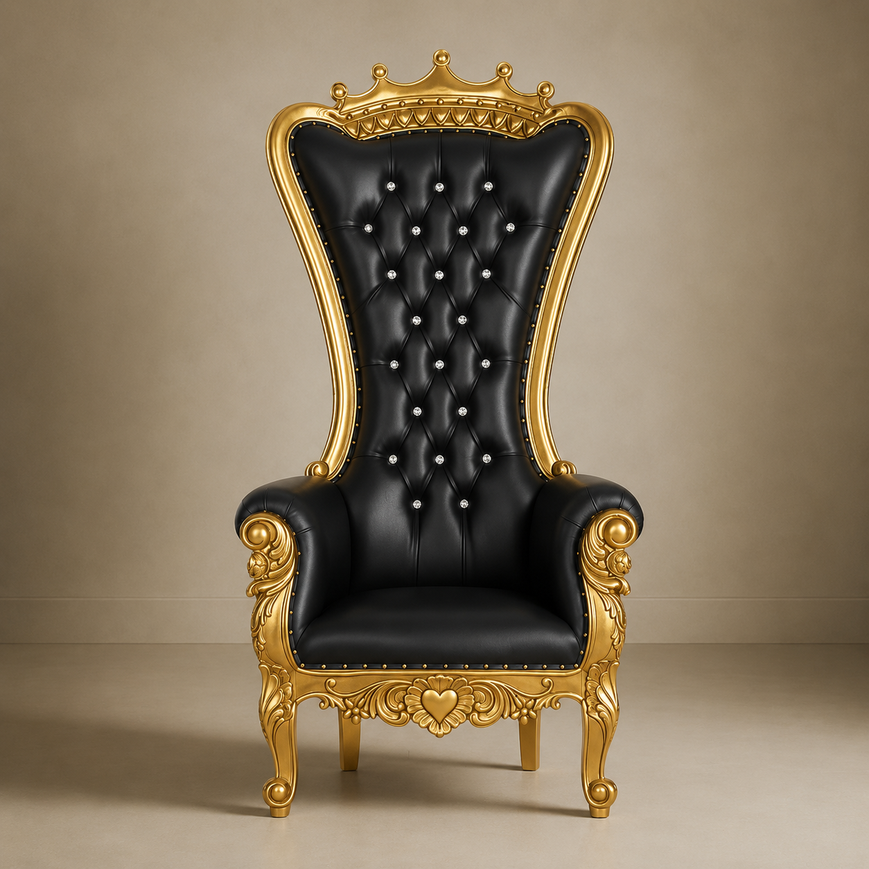 Crown Top Tiffany Throne Chair