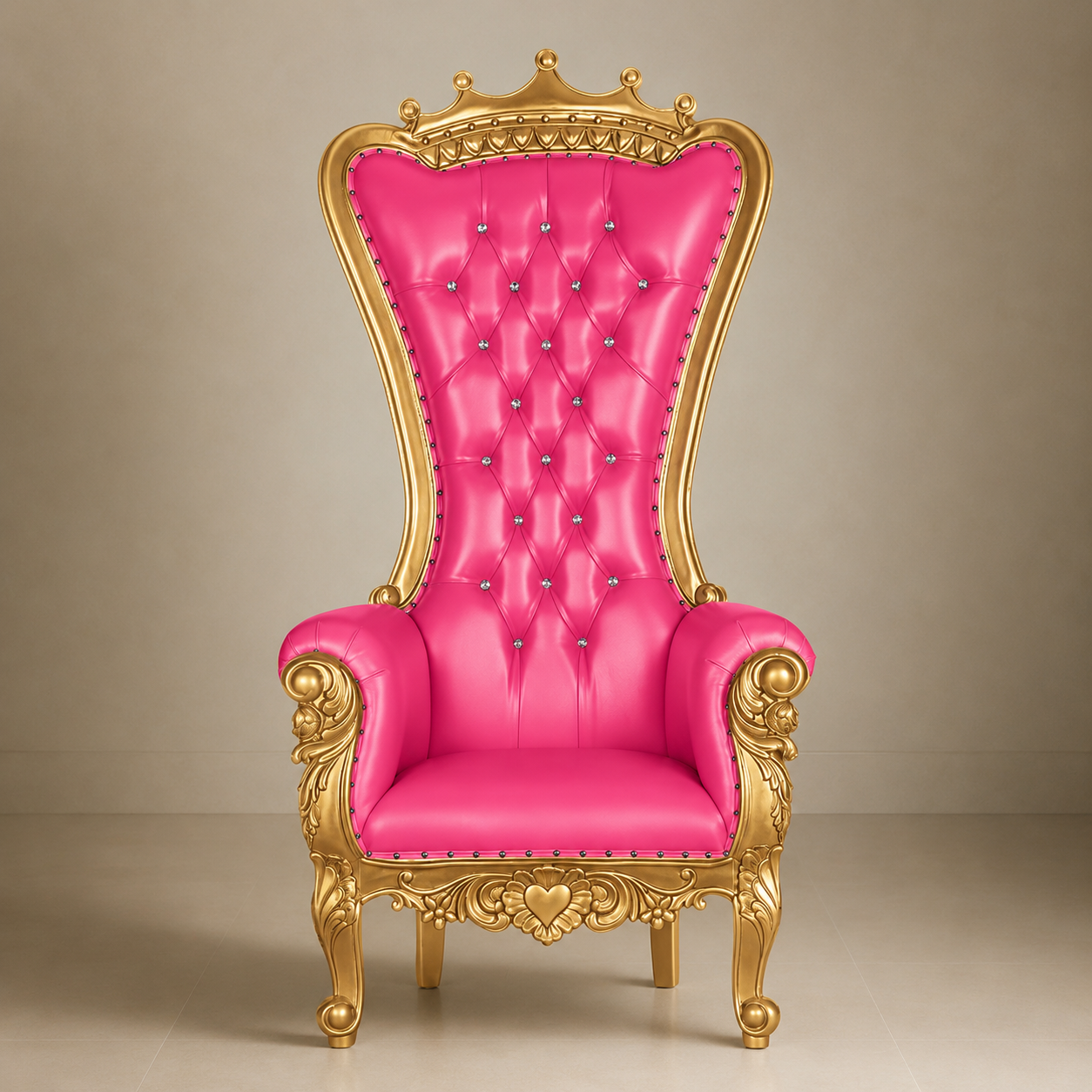 Crown Top Tiffany Throne Chair