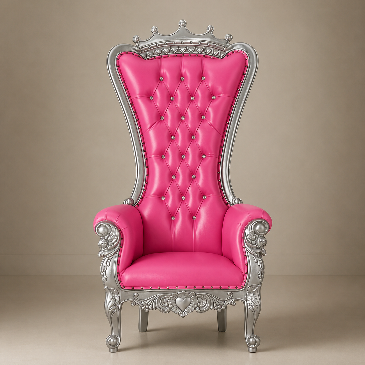 Crown Top Tiffany Throne Chair