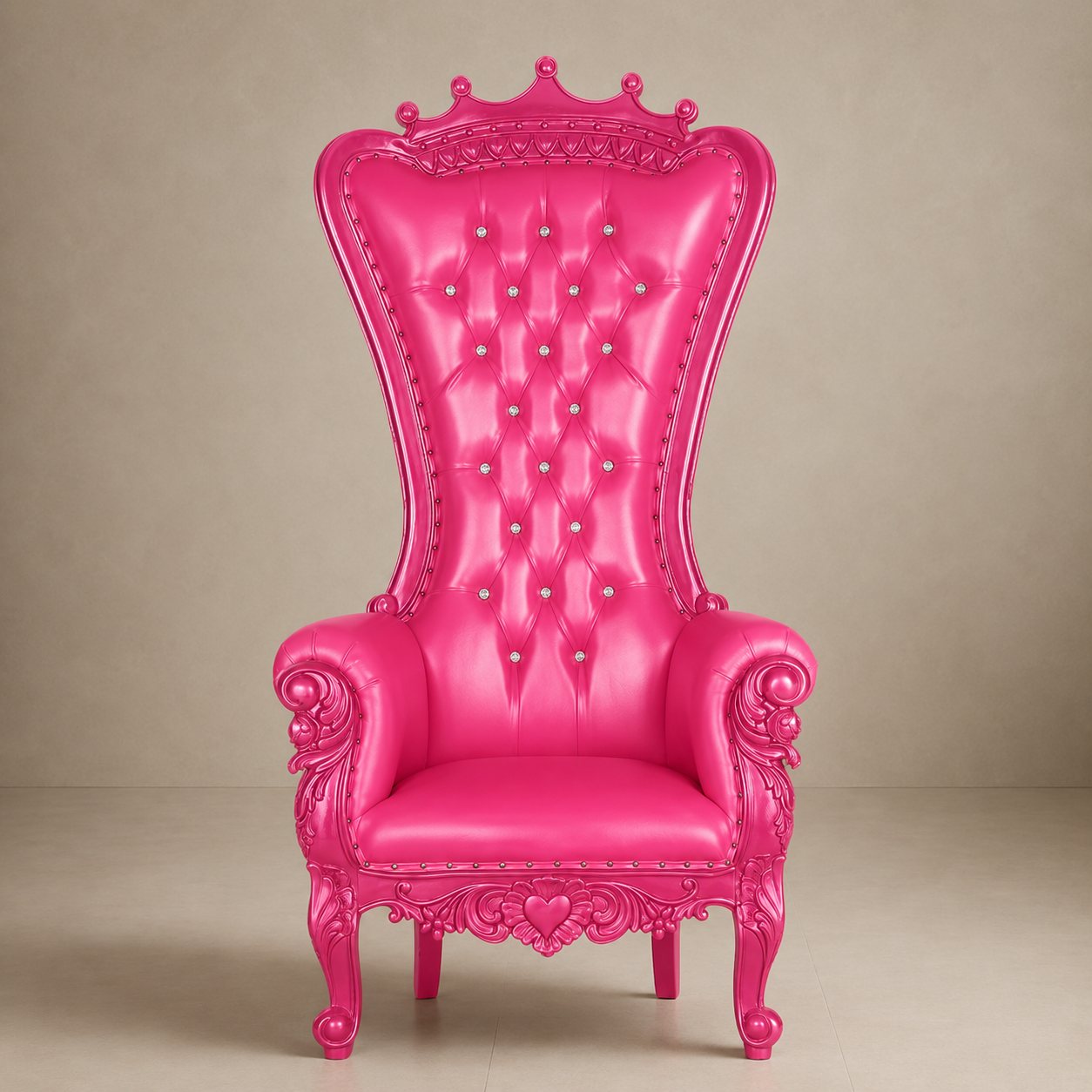 Crown Top Tiffany Throne Chair