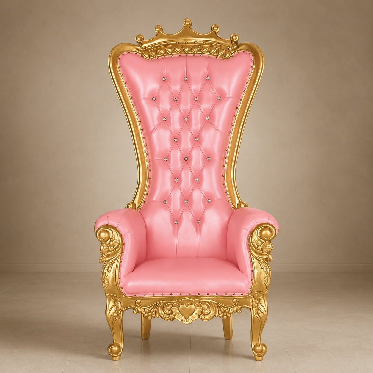 Crown Top Tiffany Throne Chair