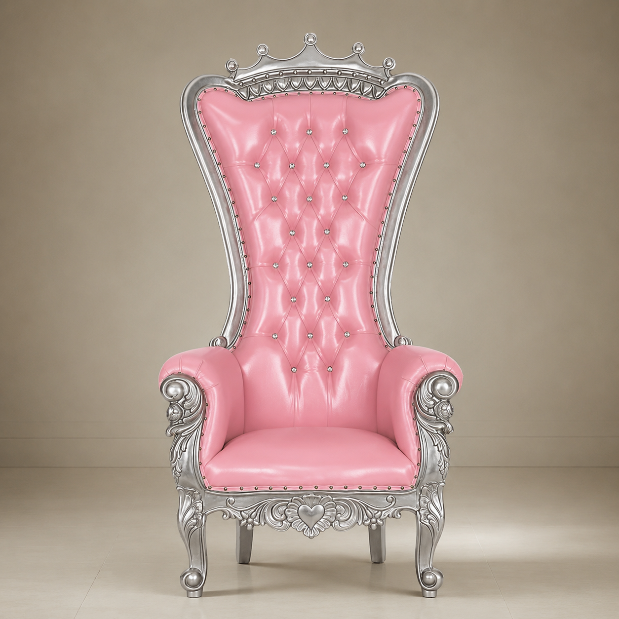 Crown Top Tiffany Throne Chair