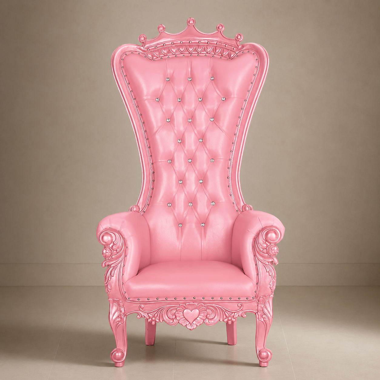 Crown Top Tiffany Throne Chair