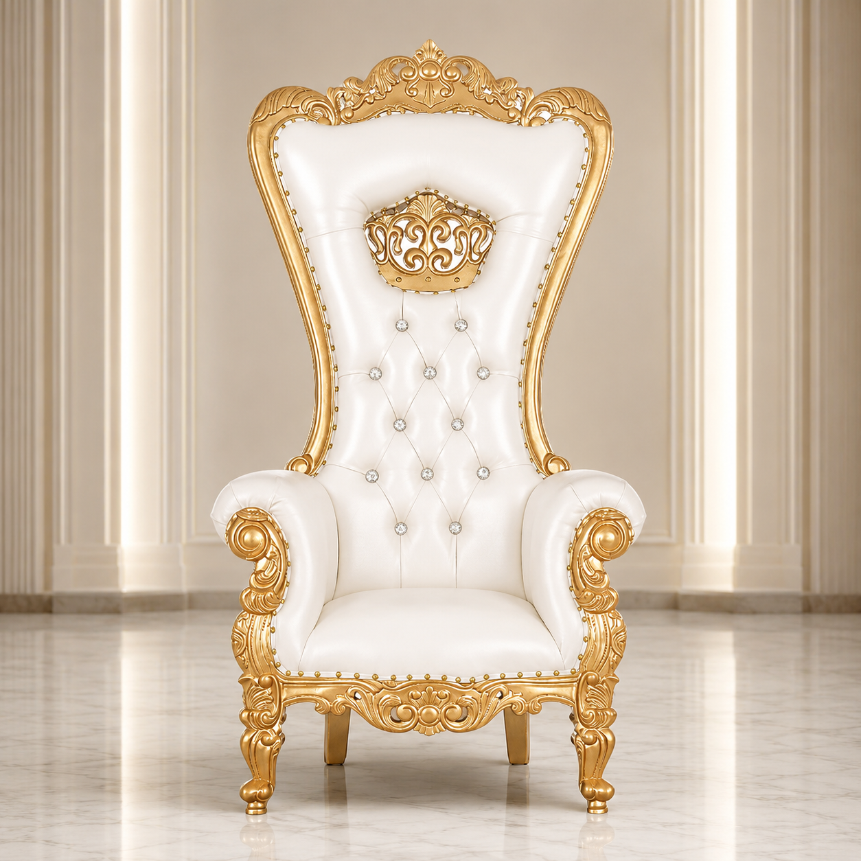 Crown Tiffany Throne Chair