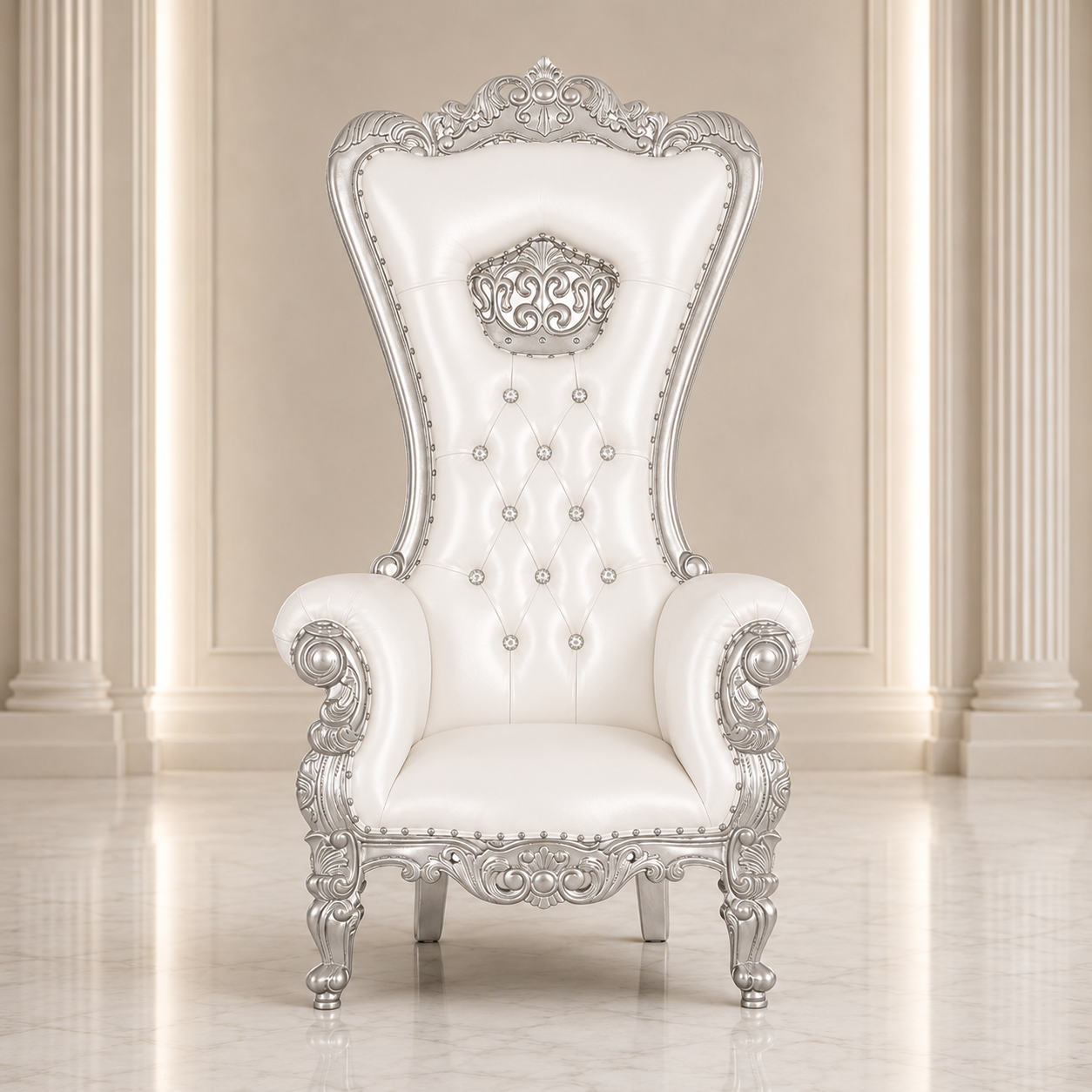 Crown Tiffany Throne Chair