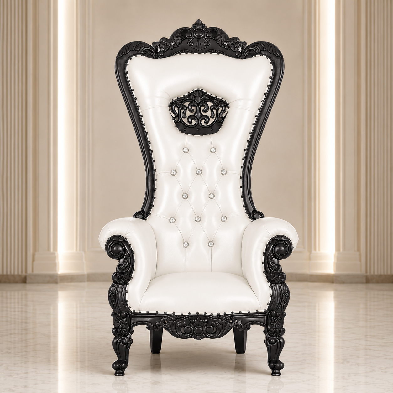 Crown Tiffany Throne Chair