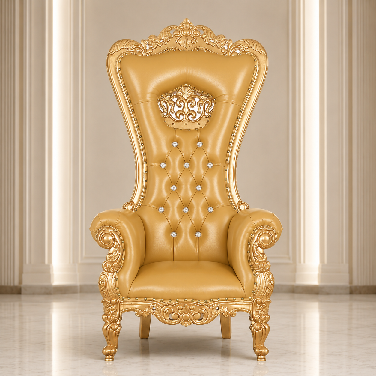 Crown Tiffany Throne Chair