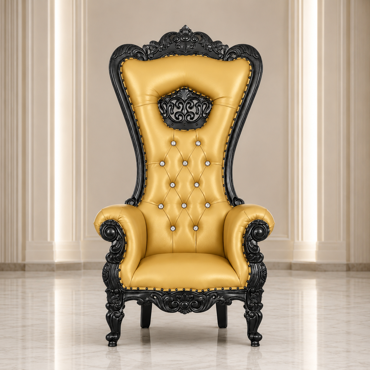 Crown Tiffany Throne Chair