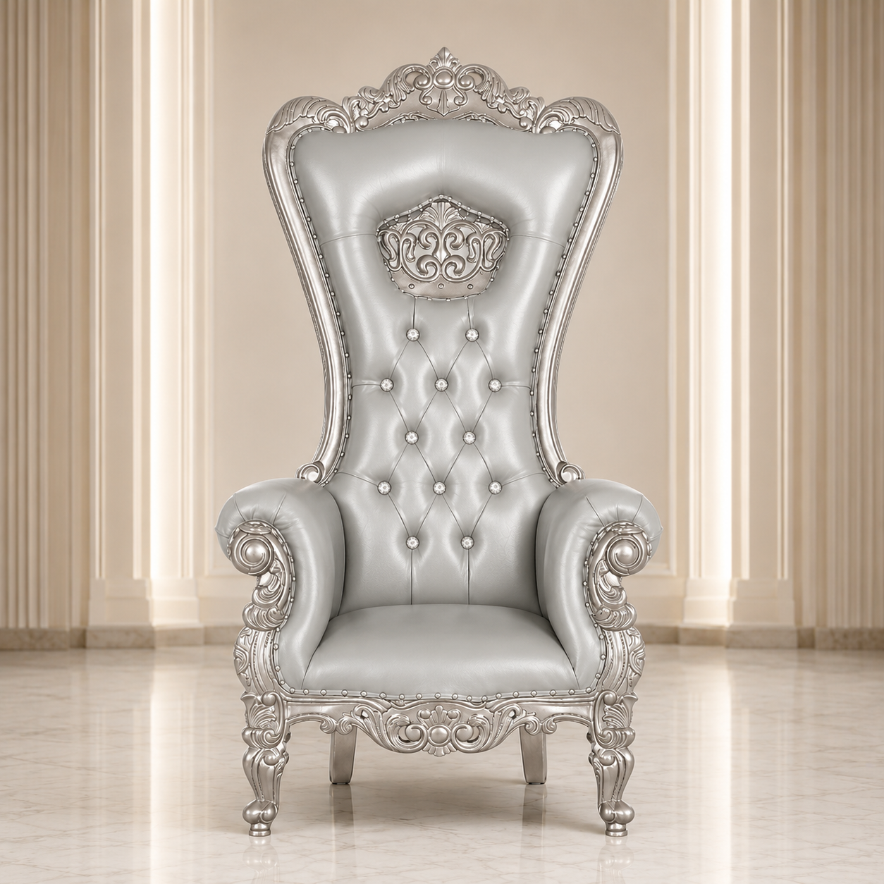 Crown Tiffany Throne Chair
