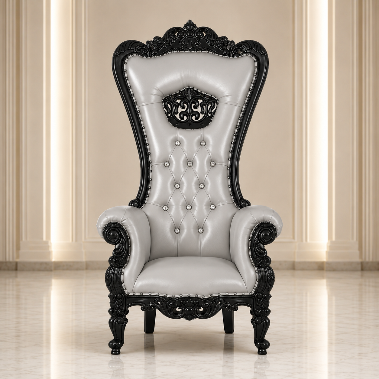 Crown Tiffany Throne Chair