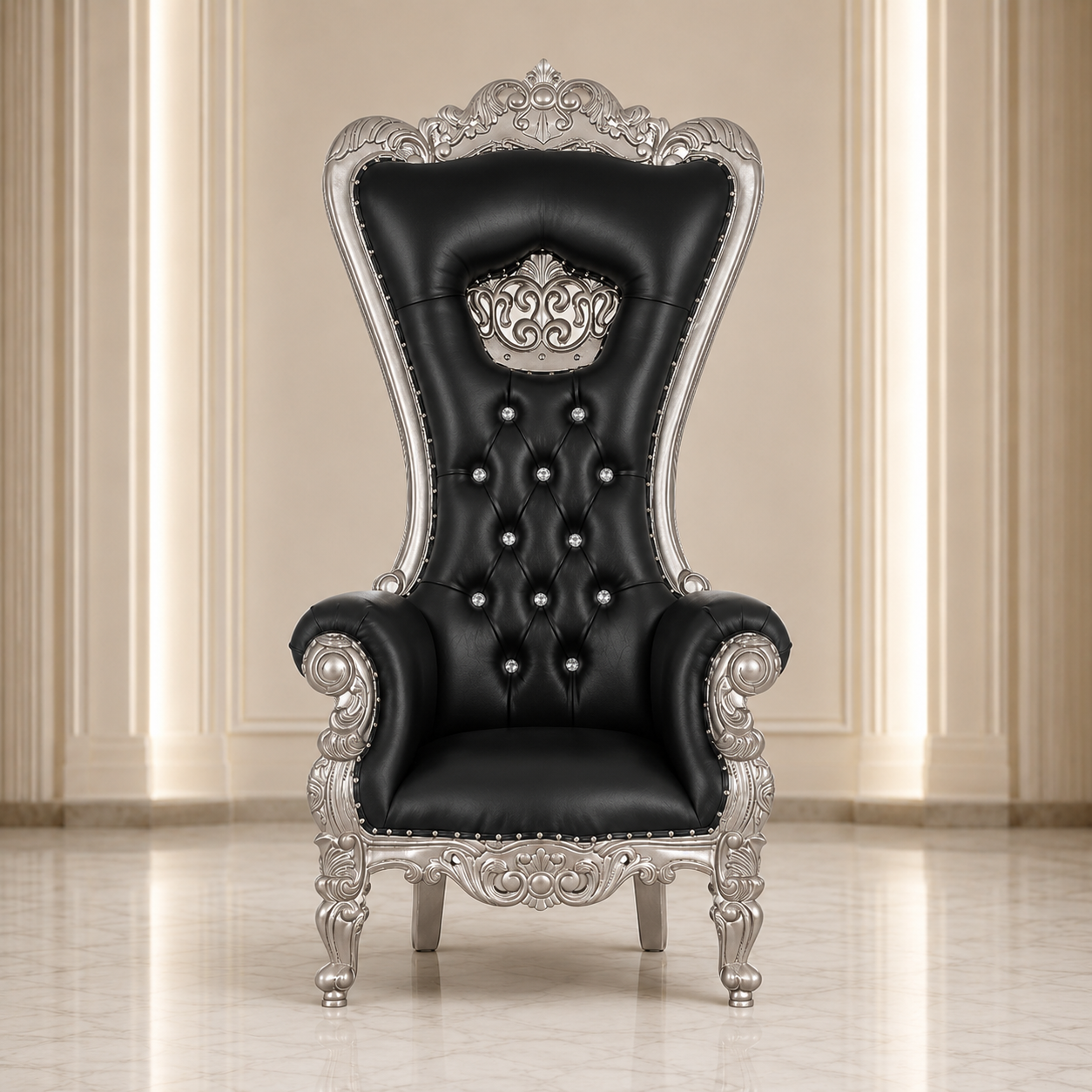 Crown Tiffany Throne Chair