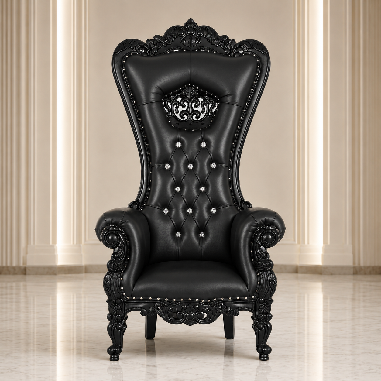 Crown Tiffany Throne Chair