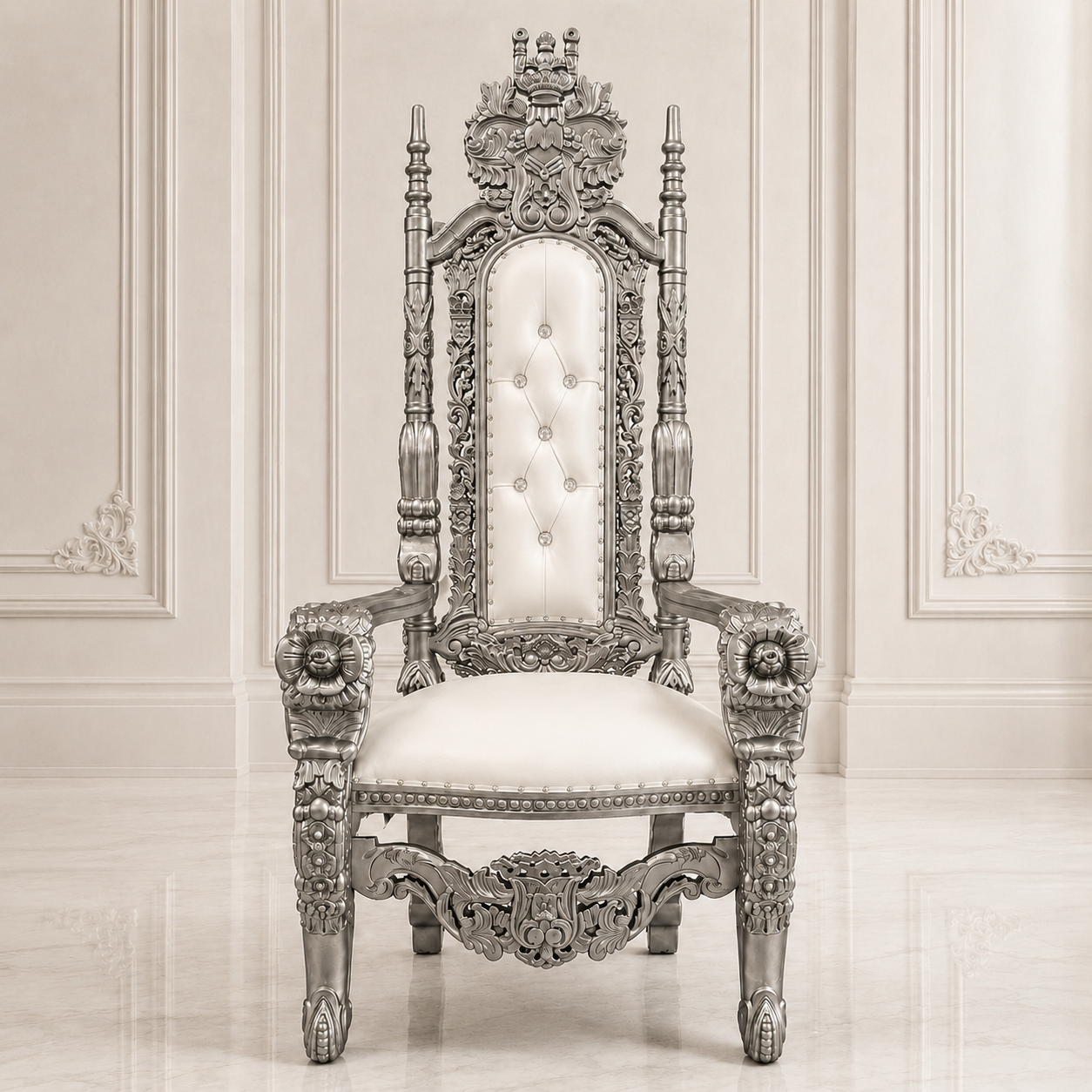 King David Flower Throne Chair