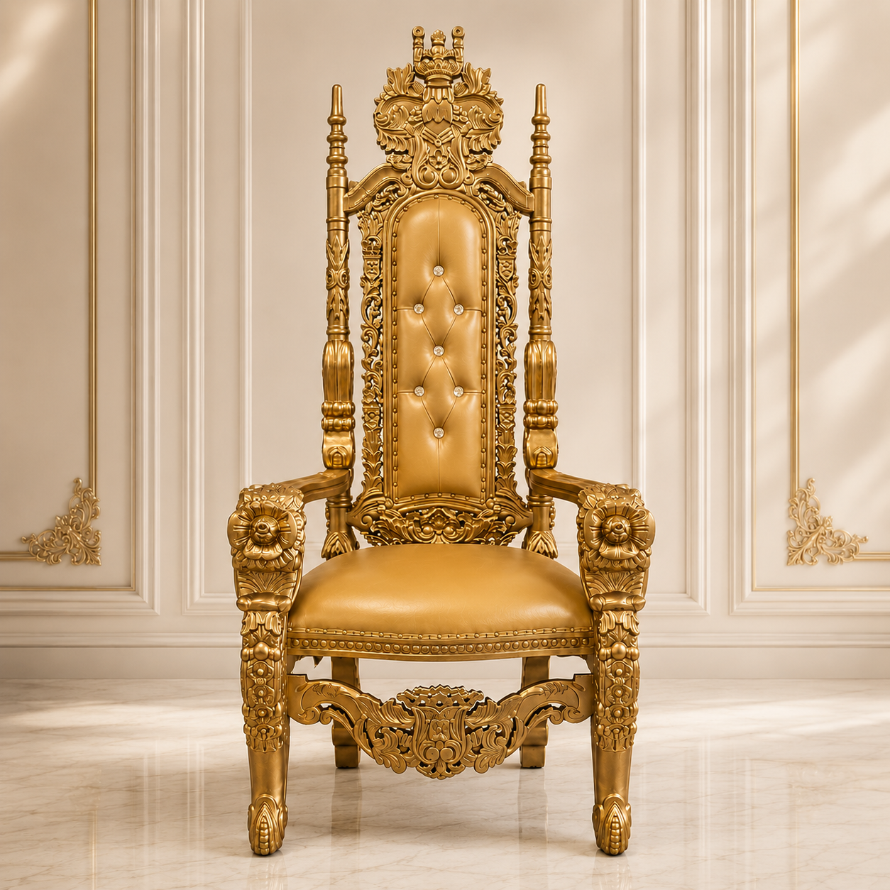 King David Flower Throne Chair