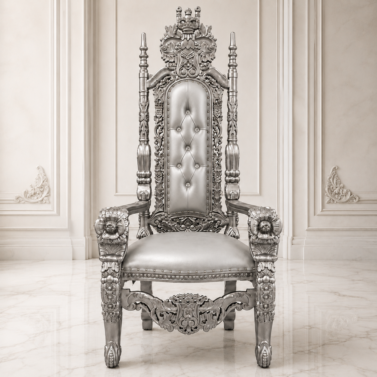 King David Flower Throne Chair